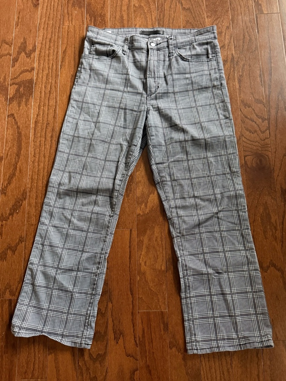 Joes Jeans the Callie plaid pants size 30 EUC high rise cropped boot cut